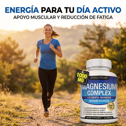 Complejo de Magnesio ZENLORIAX · 8 Formas · 1000mg