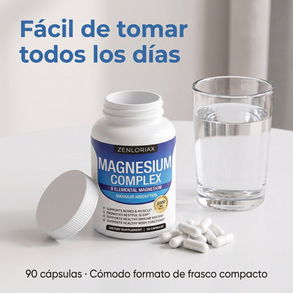 Complejo de Magnesio ZENLORIAX · 8 Formas · 1000mg
